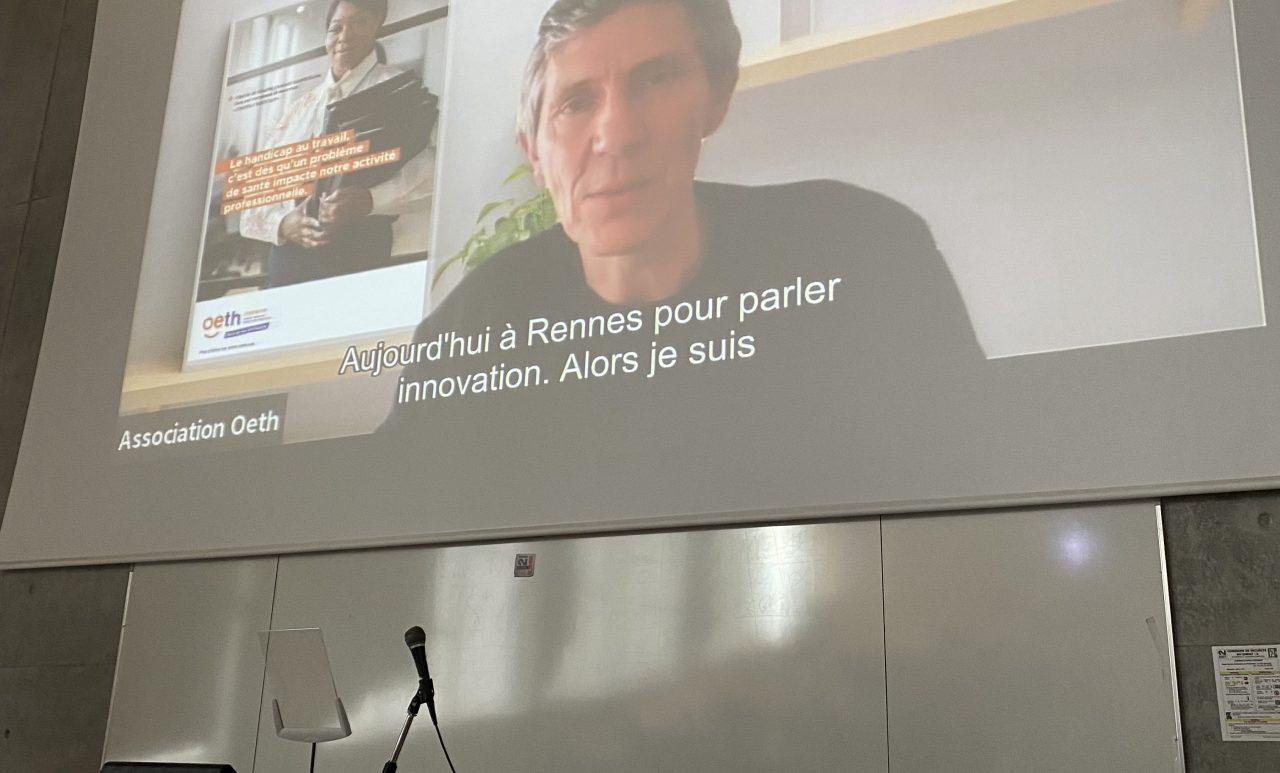 Intervention Pierre Marie Lasbeis Oeth Journee Robots Ia Exosquelette Sante Soigants Hospitalite Saint Thomas De Villeneuve